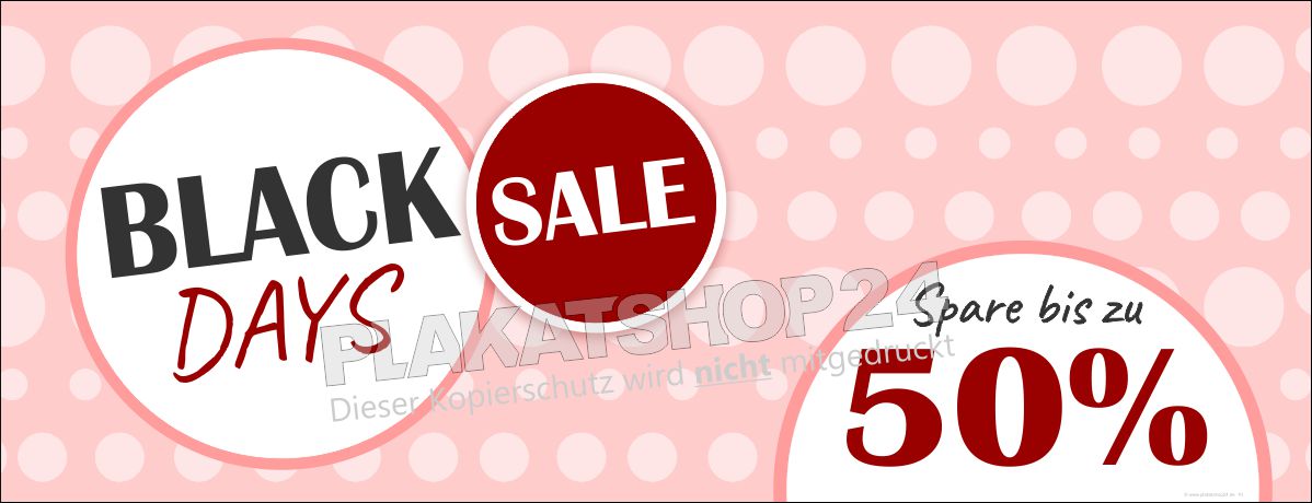 Black-Days-Werbebanner für den Einzelhandel