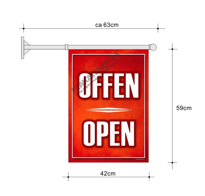 Fahne Offen - Open