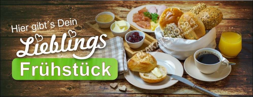 Cafébanner Bäckereiplane Frühstück