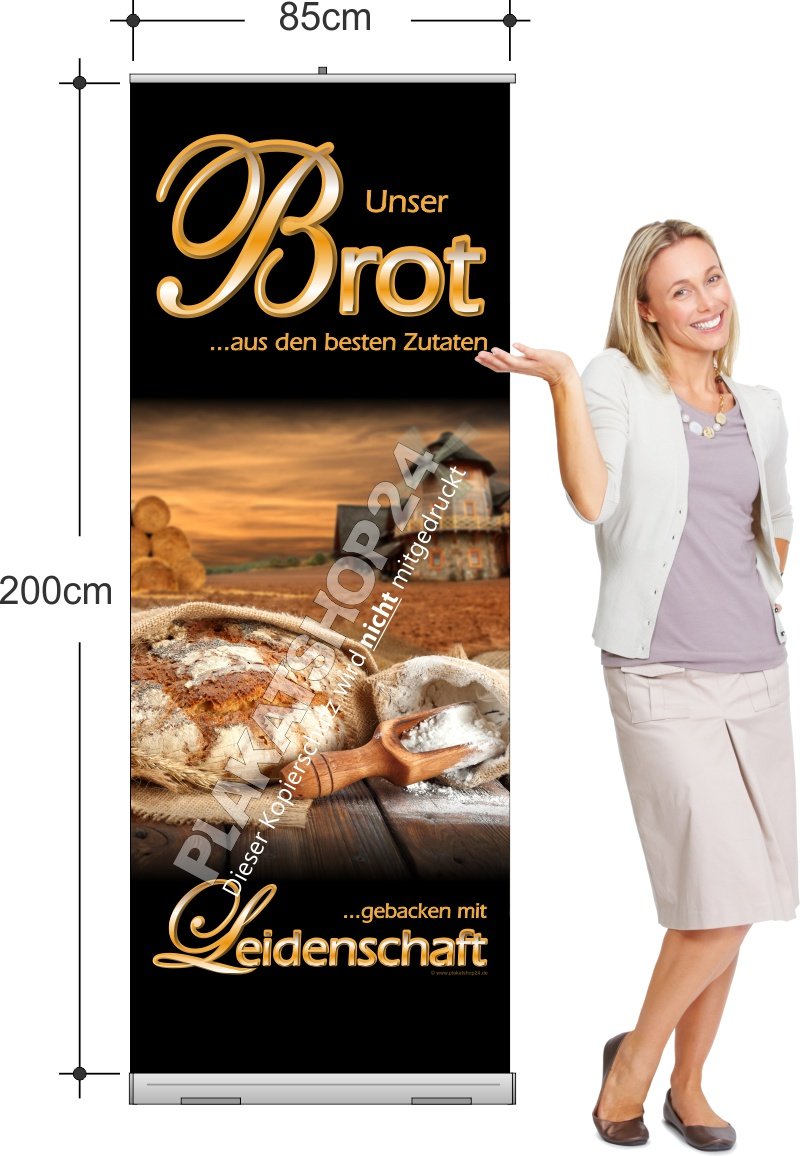 Rollup-Banner für die große Brotvielfalt in Ihrer Bäckerei