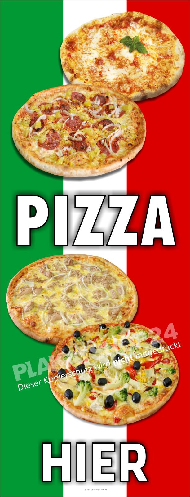 Pizza-Banner für Pizzeria-Werbung