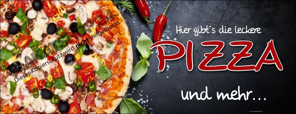 Günstiges Pizzabanner für Pizzeria / Imbiss