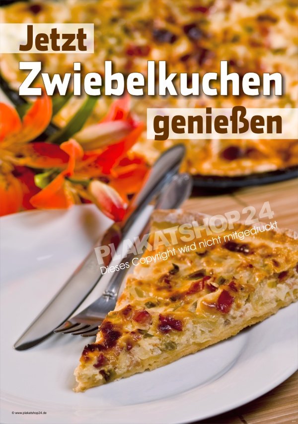 2037c8d088e1f3e5768f675d3dd863db Zwiebelkuchen-Werbeplakat