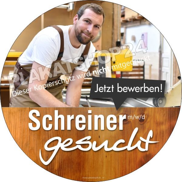 PKW-Aufkleber Schreiner gesucht