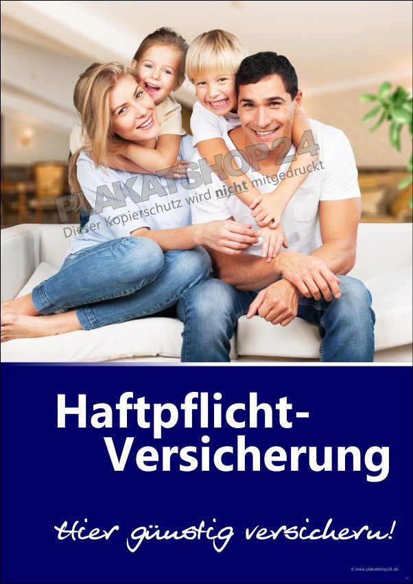 Versicherungsschild Haftpflicht für Versicherungsbüro