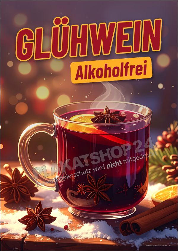 Poster für Alkoholfreien Glühwein Poster für Alkoholfreien Glühwein