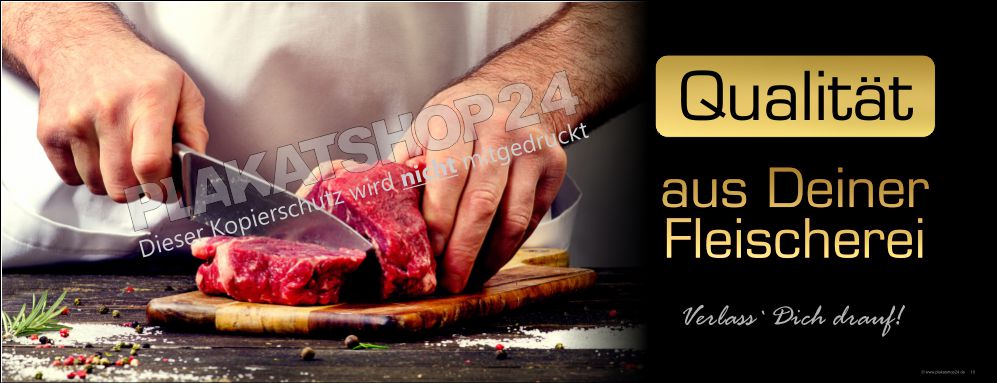 Image-Werbebanner für Fleischerei