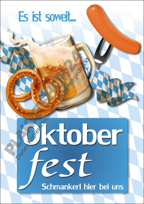 Schmankerln-Poster fürs Oktoberfest
