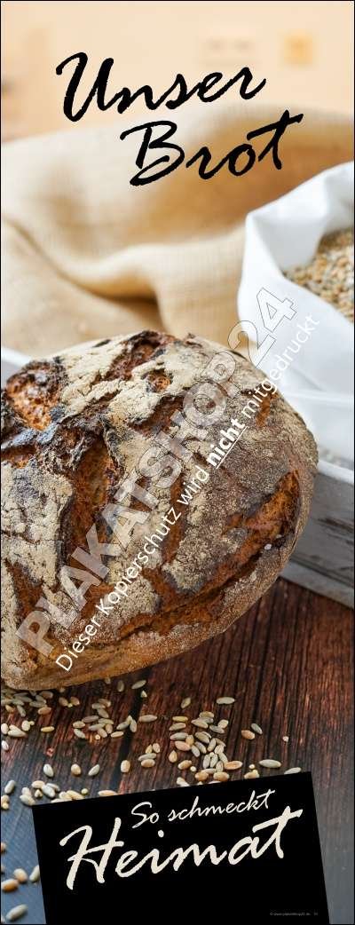Werbebanner Brot vom Bäcker