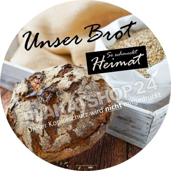 Günstiger Brotaufkleber Bäckerhandwerk