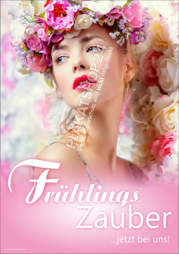 Fruehlingsposter Frühlings-Plakat für Deko und Werbung