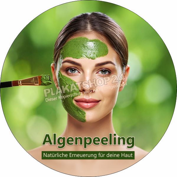 Fensterfolie Algenpeeling Werbung Fensterfolie Algenpeeling Werbung