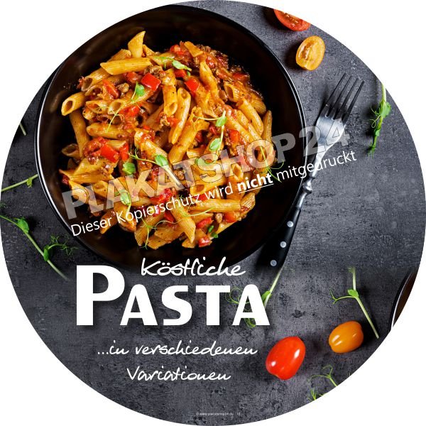 Pastaaufkleber für italienische Gastronomie