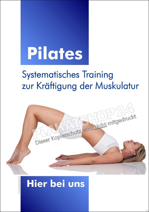 Pilates-Werbeplakat für Pilates-Kurs
