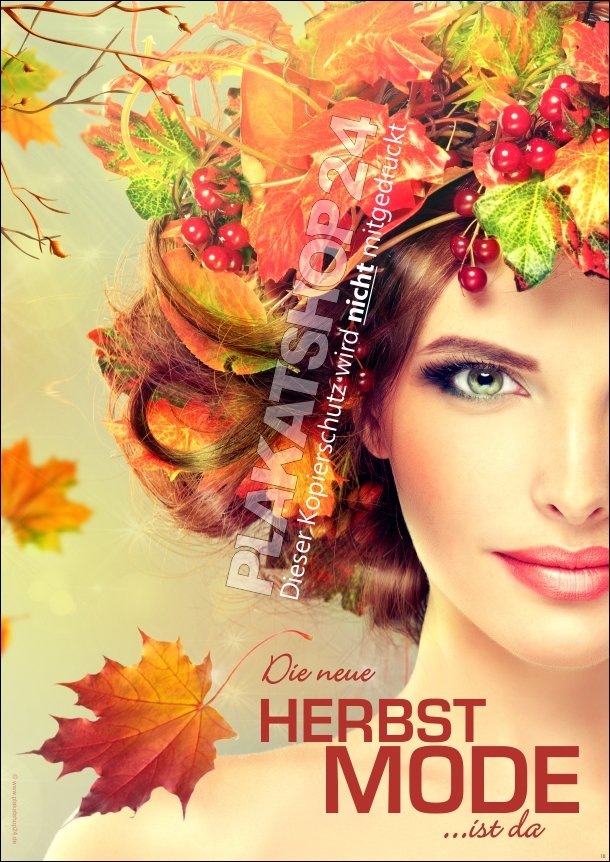 XA8493 Poster für die neue Herbstmode