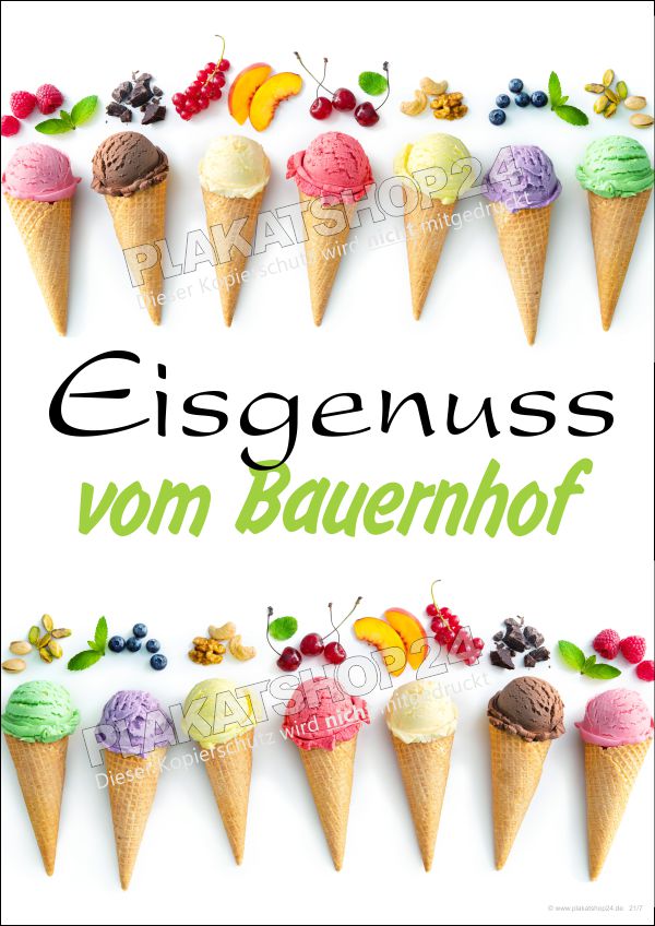 plakat-eis-vom-bauernhofKh0yotPumijiC Eis-Plakat mit Werbung für Eis vom Hofladen / Bauernhof