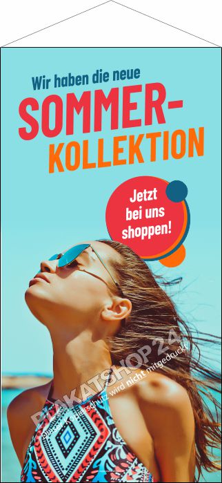 Stoffbanner jetzt die neue Sommer Kollektion shoppen