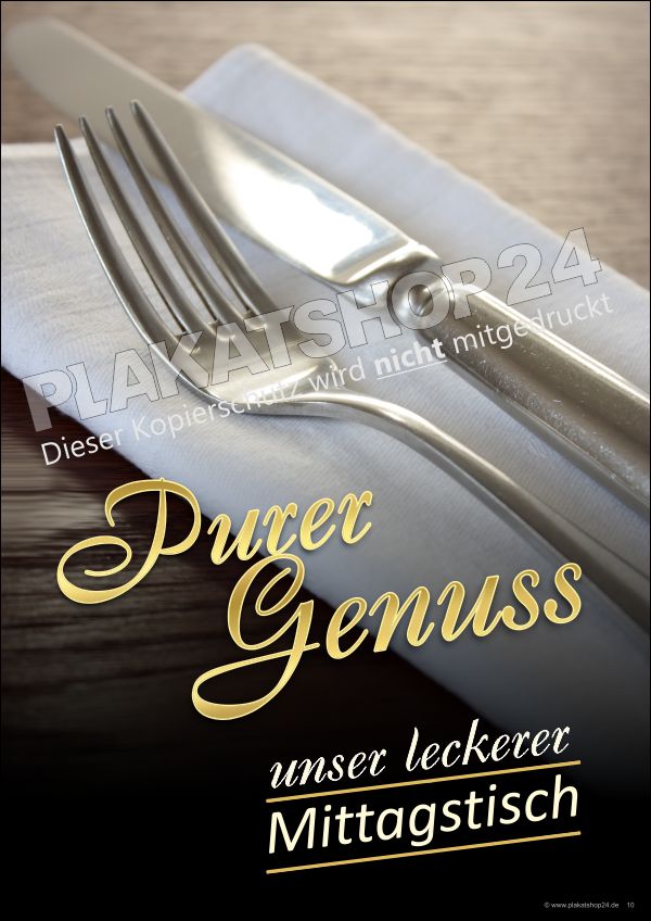 Gastro-Plakat für Werbung Mittagessen Gastro-Plakat für Werbung Mittagessen
