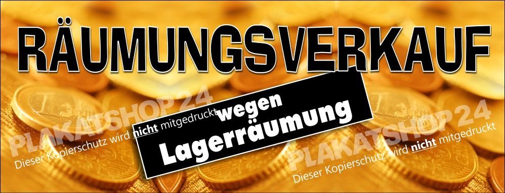 5bb981cdf662f4ea46d469609906a46f Banner Räumungsverkauf wegen Lagerräumung