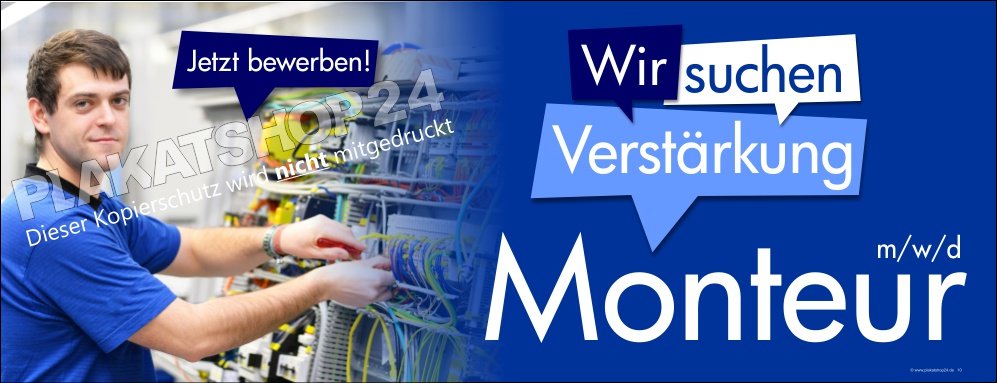 werbebanner-monteur-gesucht Banner Monteur gesucht Elektronik