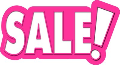 Reduzieren mit tollen Sale-Aufkleber