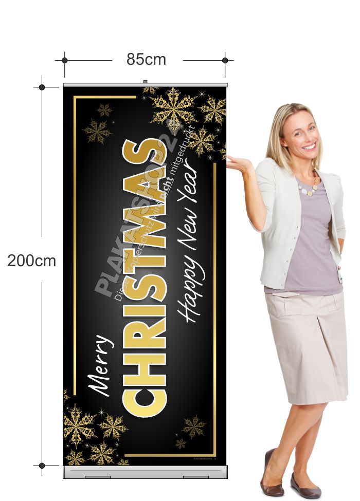 Weihnachts-Rollupbanner Merry Christmas