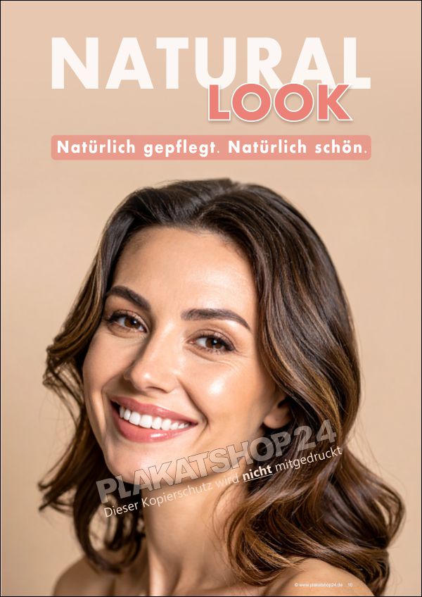 Werbeplakat Natural Look Kosmetik