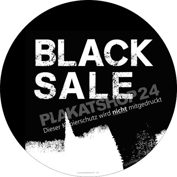Schaufensterfolie Black Sale Rabattaktion