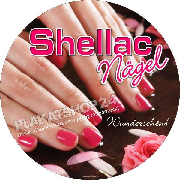Fensteraufkleber für Werbung Shellac-Nägel