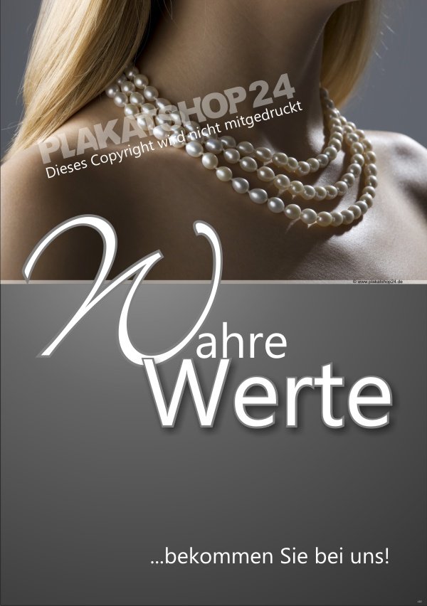 Juwelier-Plakat für Schaufenster und Plakatständer
