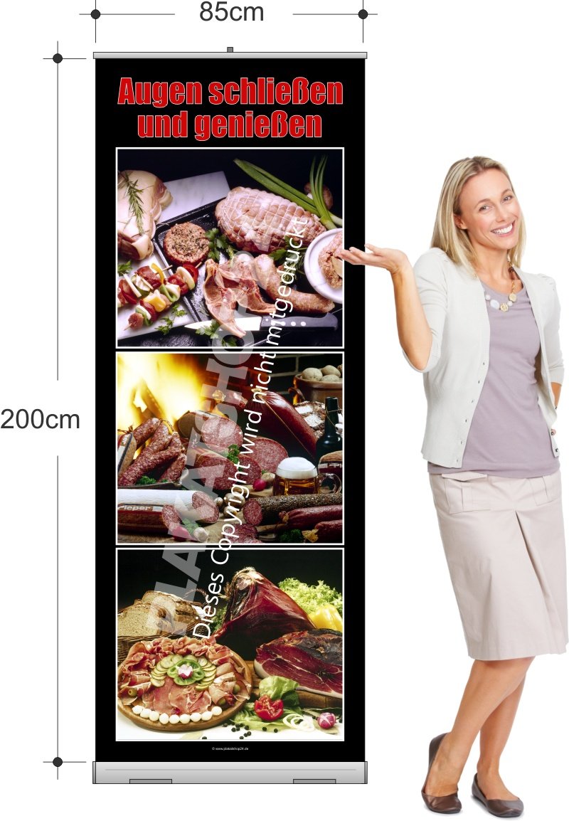 Rollup-Banner für Fleischerei-Dekoration und Werbung