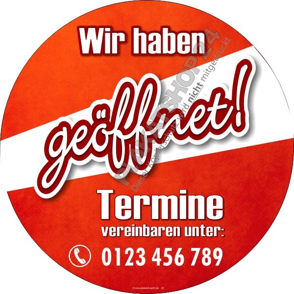 folie-geoeffnet-trotz-corona Klebefolie Terminabsprache in der Coronazeit