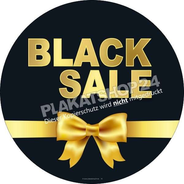 Reduziertaufkleber Black Sale Day