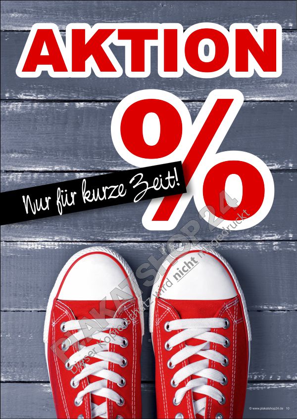 Aktionsplakat für Schuhhaus Aktionsplakat für Schuhhaus