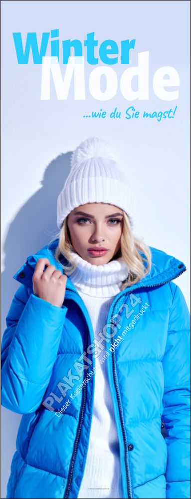 Dekobanner Modesalon Wintermode Damen