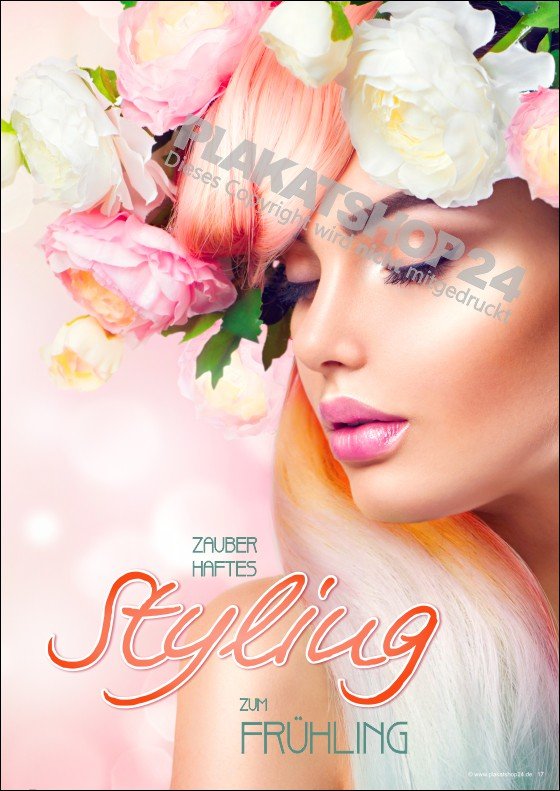 friseurplakat-fruehling Dekoposter Frühling Friseursalon