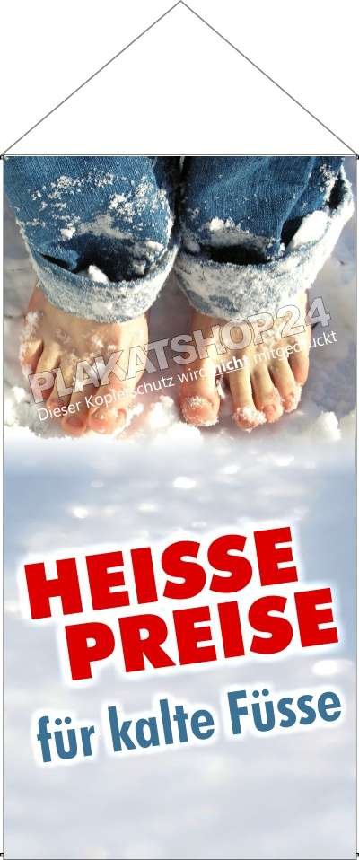 stoffbanner-schuhladen-winter Stoffbanner Winterschuhmode Deko
