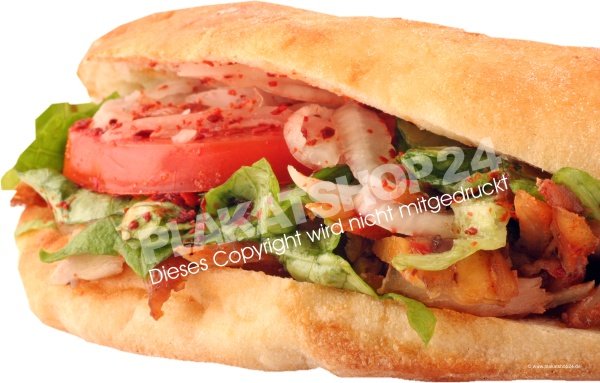 Werbefolie Döner mit Bild Döner Kebab für türkischen Imbiss