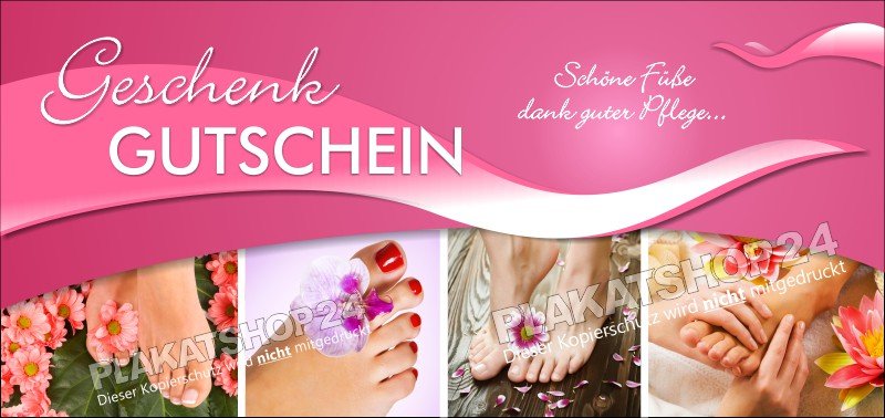 Fusspflege-Geschenkgutschein