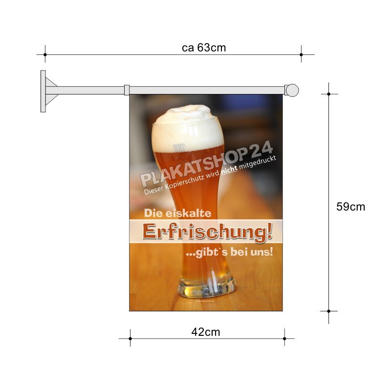 Bier-Fahne A2 für Gastronomie