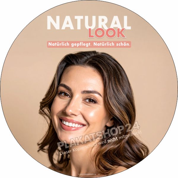 Fensterfolie Kosmetik Werbung Natural Look Fensterfolie Kosmetik Werbung Natural Look