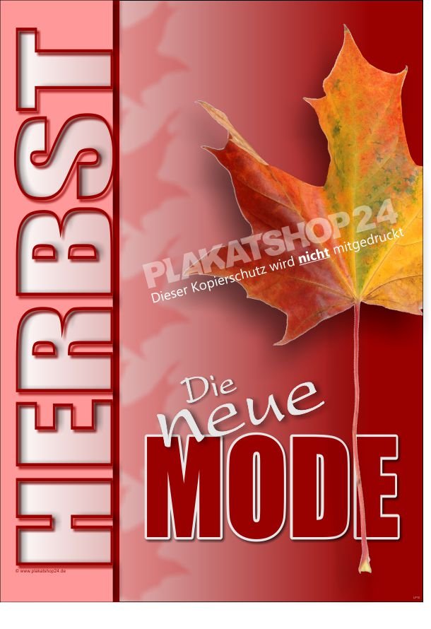 Herbst-Poster "Die neue Herbst-Mode"