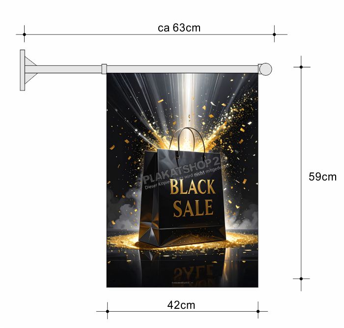 Aktions Flagge Black Sale Aktions Flagge Black Sale