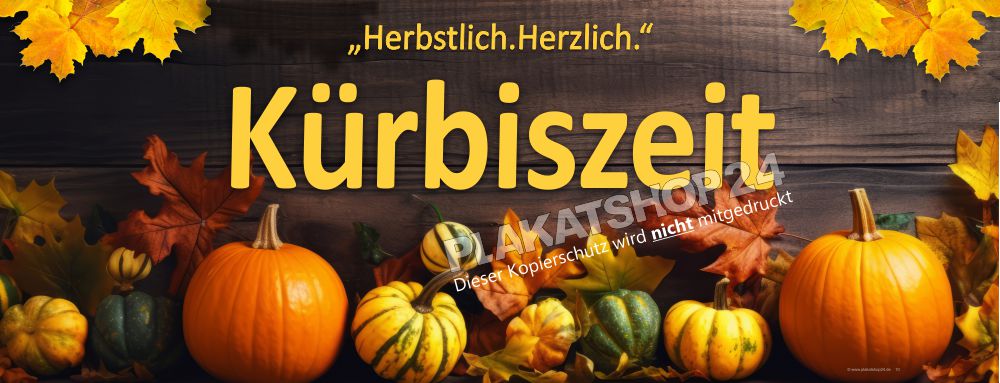 Kürbiszeit Bannerwerbung - Herbstlich Herzlich