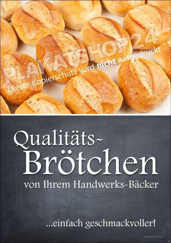 XA803156cc83f90b7bb Werbeplakat für Brötchen vom Handwerksbäcker