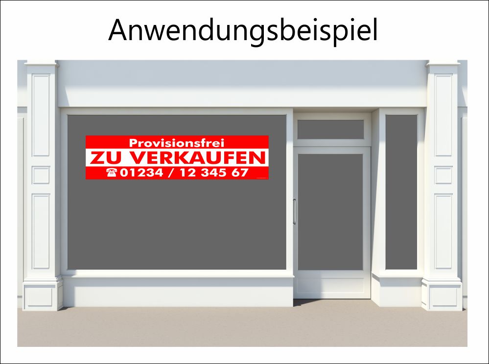 Aufkleber provisionsfrei zu verkaufen für Immobilienverkauf Aufkleber provisionsfrei zu verkaufen für Immobilienverkauf