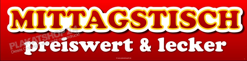 3bff5b6a9bcca4777b888d20e1b2037e Schaufensteraufkleber Mittagstisch für Restaurant, Gaststätte, Kantine und Bistro