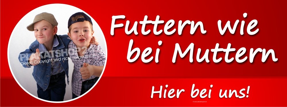 Werbebanner Futtern wie bei Muttern