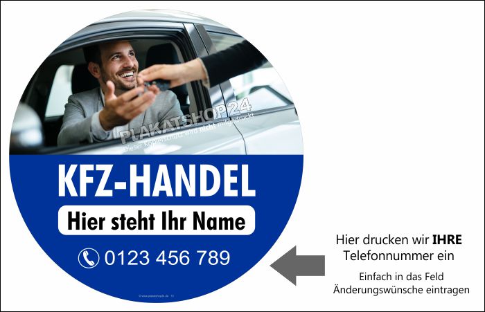 Werbefolie Autohandel Kfz-Ankauf