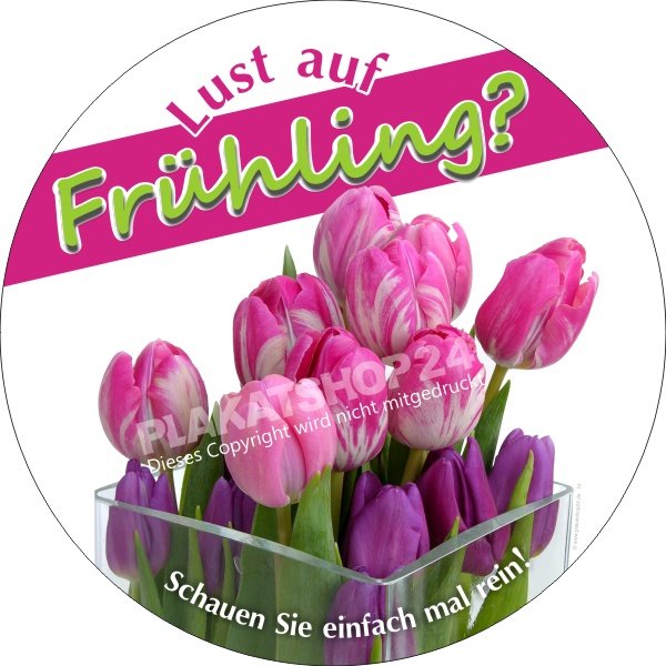 Frühling-Sticker für die Frühlingsdekoration im Einzelhandel